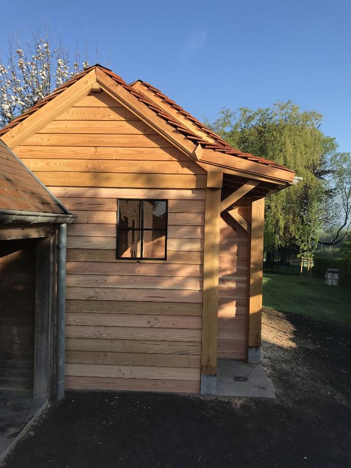 pool house en bois construction sur mesure belgique